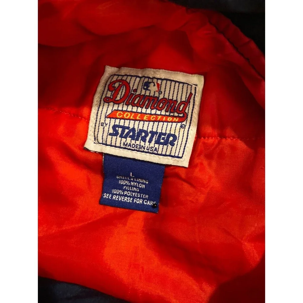 Cleveland Indians Starter Jacket Large MLB Diamond Collection Vintage *READ*